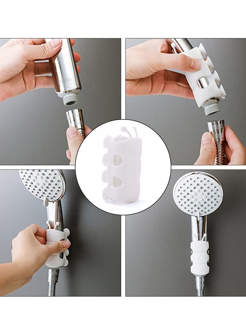 Y&D 3Pcs Silicone Shower Head Holder, SYOSI Bracket Suction Cup Without Drilling Height Adjustable Holder for Bathroom Self-Priming  - Image 2