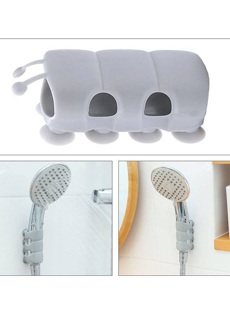 Y&D 3Pcs Silicone Shower Head Holder, SYOSI Bracket Suction Cup Without Drilling Height Adjustable Holder for Bathroom Self-Priming  - Image 3