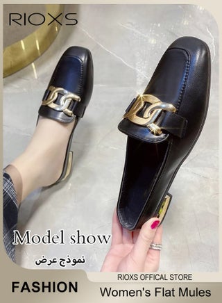 Women's Flat Mules, Closed Round Toe Slip-on Sandals, Fashion Comfortable Slippers Slip-Ons, Backless Mule Shoes For Women, Ladies Low Heel Casual Mule Shoes, Comfortable Slides Loafers Shoes - pzsku/ZADD259BD8B9B82C52BA7Z/45/_/1735028423/32956754-3cf0-4c79-8e98-a7739a4950ab
