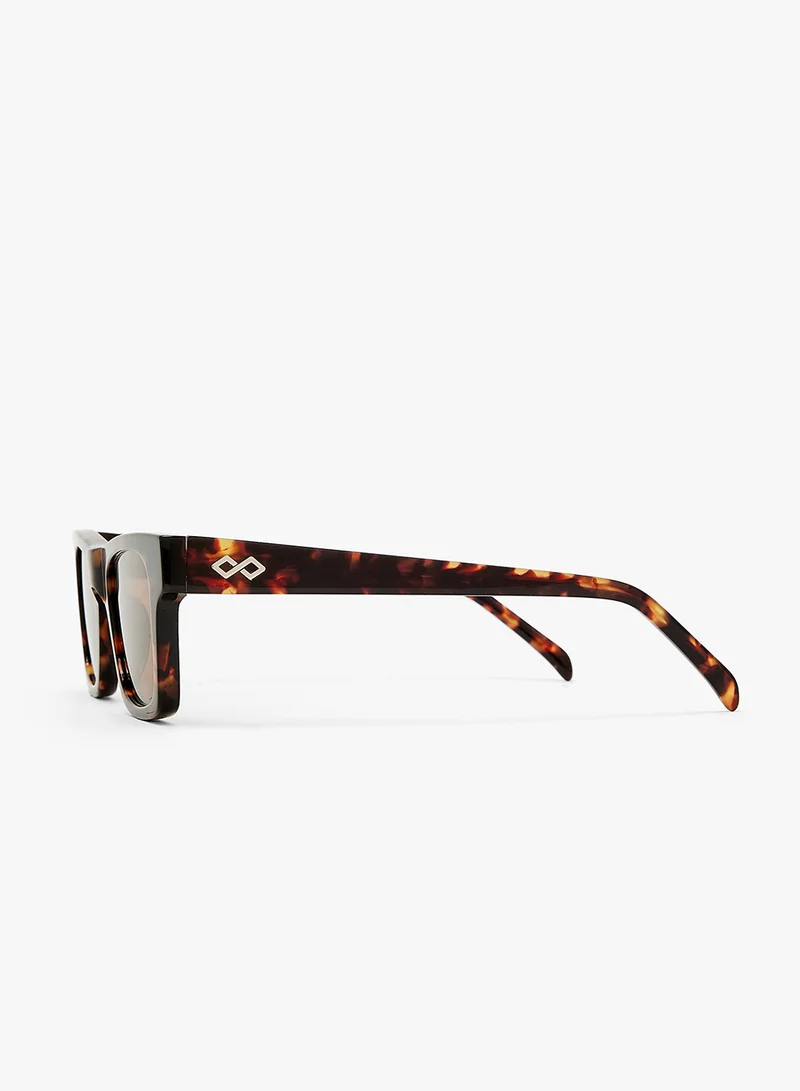 KAREN WAZEN Harper Reactangle Sunglasses