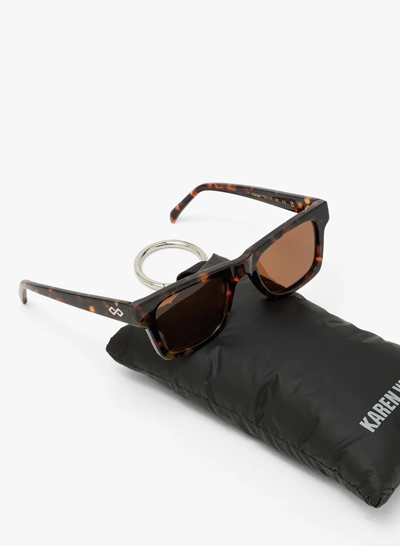 KAREN WAZEN Harper Reactangle Sunglasses