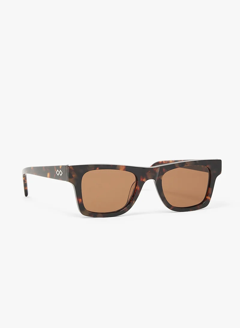 KAREN WAZEN Harper Reactangle Sunglasses