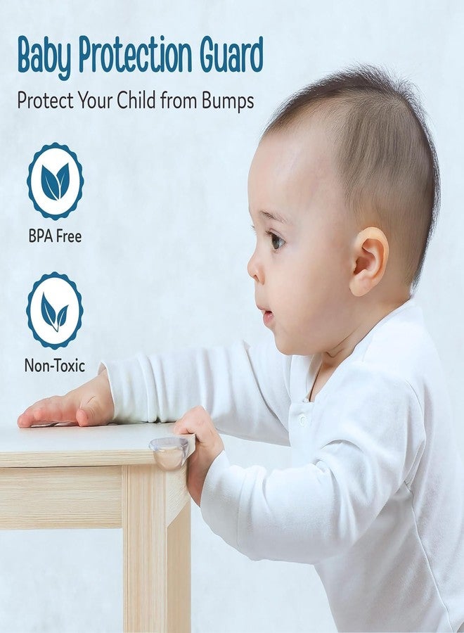 Padliyo Round Shape Child Corner Protector Transparent Silicone Edge and Corner Guards for Covering Sharp Furniture and Table Corners - Pack of (12) - Image 2