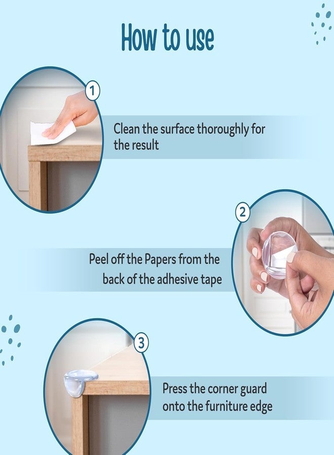 Padliyo Round Shape Child Corner Protector Transparent Silicone Edge and Corner Guards for Covering Sharp Furniture and Table Corners - Pack of (12) - Image 4