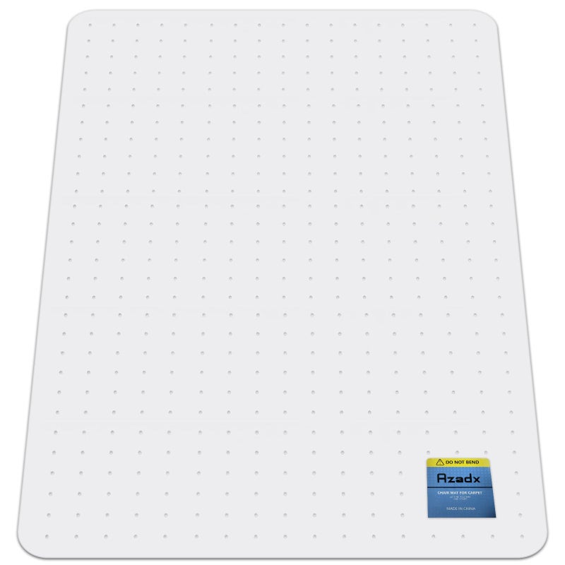 Azadx Heavy Duty Office Chair Mat for Carpet 32 x 48 Hard Material Chair Mat for Carpeted Floor Slip Resistant Carpet Protector for Home Office Easy Glide Desk Floor Mat for Office Chair on Carpets