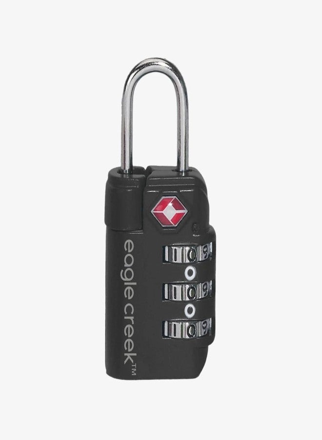 Eagle Creek Travel Safe TSA Lock - 3 Dial Combination Luggage Lock for Suitcase, Duffel Bag & Backpack Security - Travel Sentry Certified - Graphite