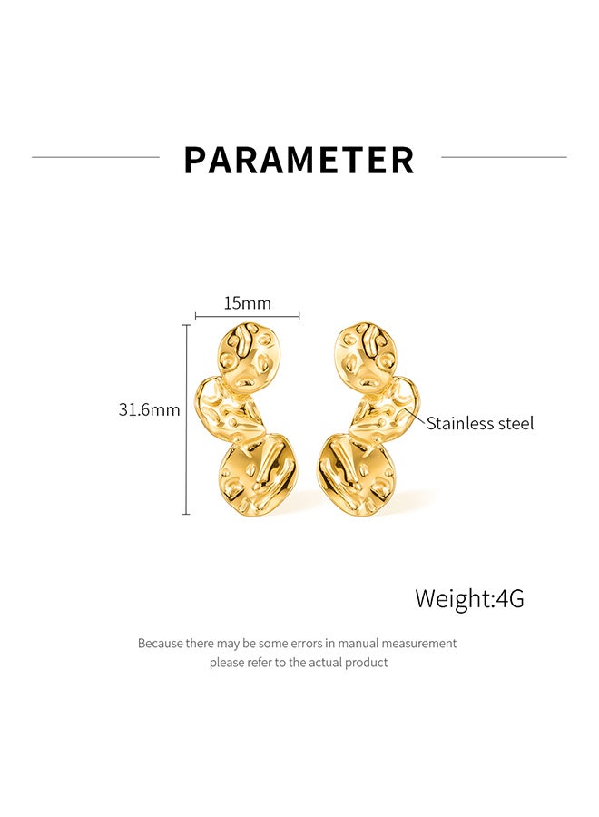 Elegant Earrings For Women, Stainless Steel, Niche, Versatile, Retro, Flower, Pearl Earrings - Image 2