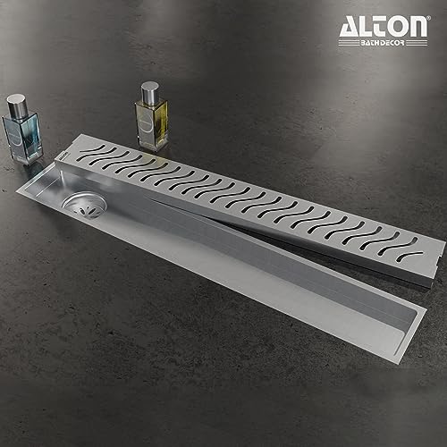 ALTON ALD1016, SS-304 Grade, 24-INCH, Bathroom Shower Channel Floor Drain with Cockroach Trap, Matte - Image 4