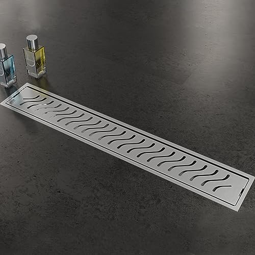 ALTON ALD1016, SS-304 Grade, 24-INCH, Bathroom Shower Channel Floor Drain with Cockroach Trap, Matte - Image 1