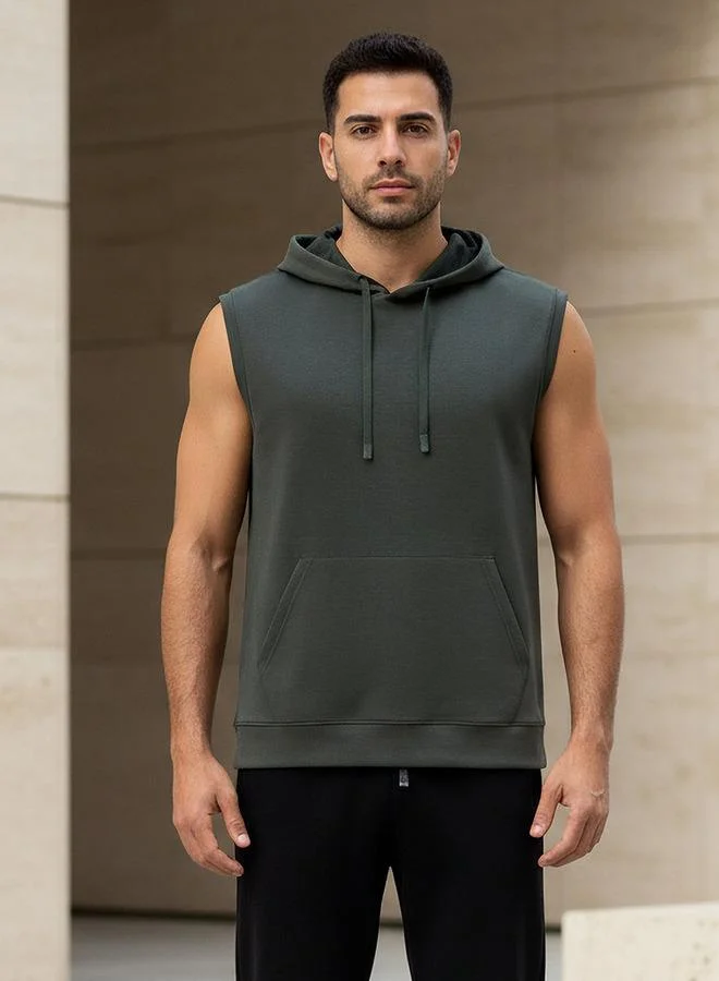 لاف بنجولين Love Pangolin Men Sleeveless Hoodie