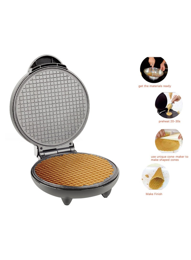 general Home breakfast egg roll machine ice cream roll machine electric baking pan crepe maker ice cream crust spring roll machine British plug - Image 2