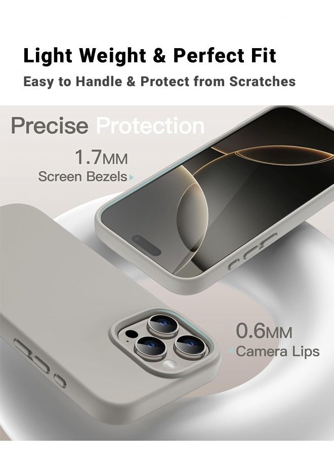 huanmate - Apple iPhone 16 Pro Silicone Cover Titanium - Premium 2.0mm TPU Silicon, Enhanced Camera Protection with Lens Shield, Shockproof & Water-Proof Cover for Apple iPhone 16 Pro - Image 1