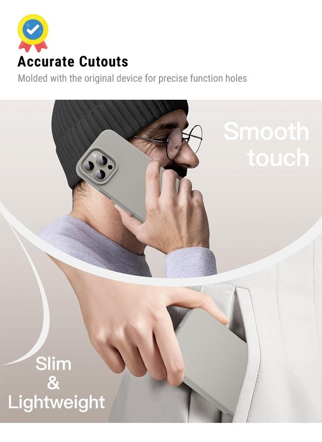 huanmate - Apple iPhone 16 Pro Silicone Cover Titanium - Premium 2.0mm TPU Silicon, Enhanced Camera Protection with Lens Shield, Shockproof & Water-Proof Cover for Apple iPhone 16 Pro - Image 1