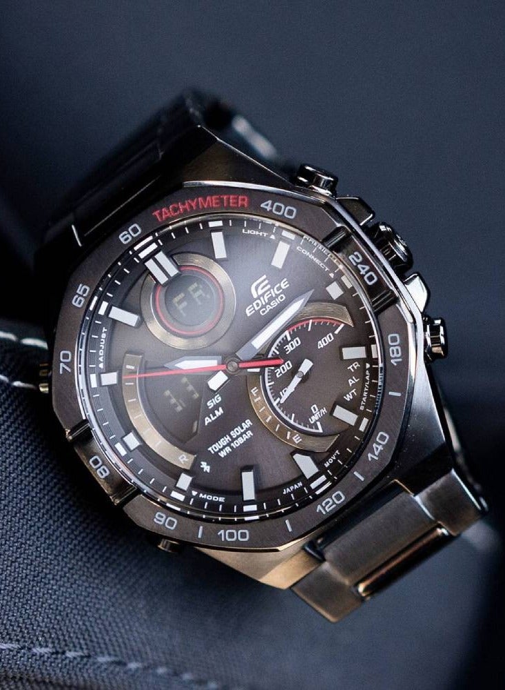 Casio Edifice ECB-950DC-1ADF Analog-Digital Stainless Steel Men's Watch - Image 2