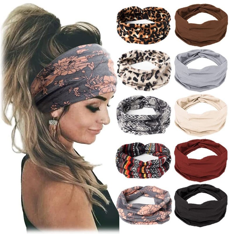 Generic Bohemian Elastic Sports Headband for Women suit #10# 