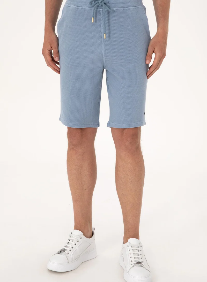 U.S. Polo Assn. Men's Textured Knit Regular Fit Bermuda Shorts
