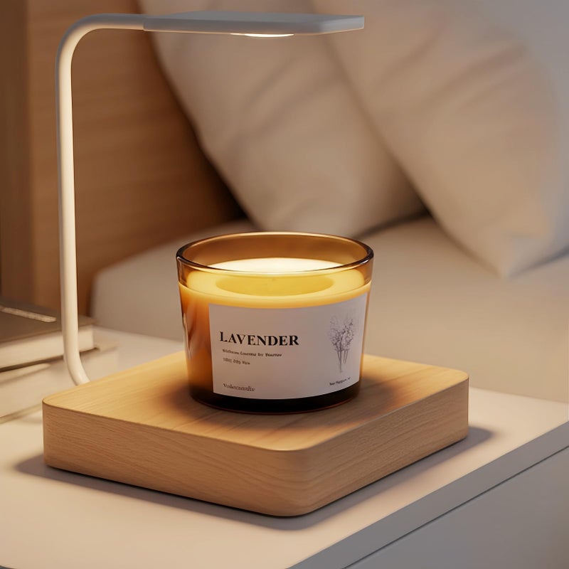 VOHO Lavender Wickless Candles for Candle Warmer Lamp, 9oz Soy Candle with Stirring Spoon & Lid, Wickless Lavender Aroma Ideal for Candle Lamp, Candles Gifts for Women Birthday Christmas Home Aroma - Image 5