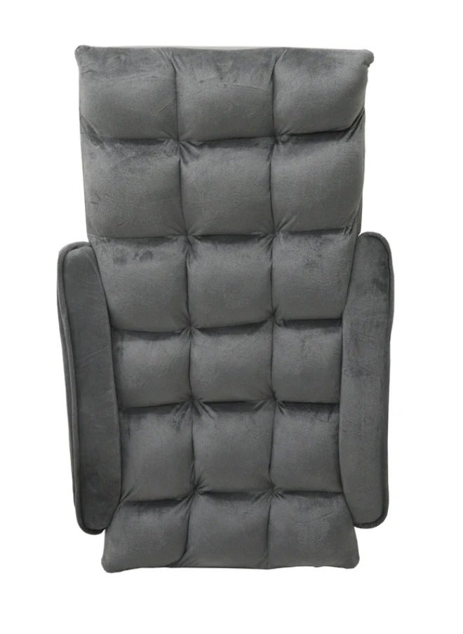 A luxurious folding floor chair padded, comfortable and soft to the touch with armrest, travel seat, sports chair, outdoor chair and garden chair