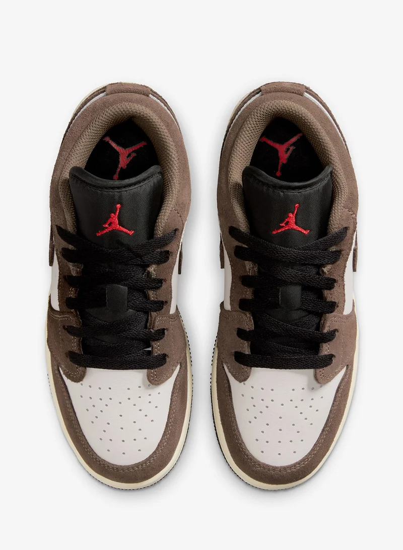 Jordan PALOMINO/BLACK-PHANTOM-SAIL-UNIV RED Youth Air Jordan 1 Low  | Best Price UAE