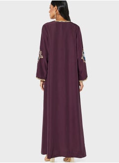 Coco Desert Flower Embroidered Abaya Dress  - Image 2