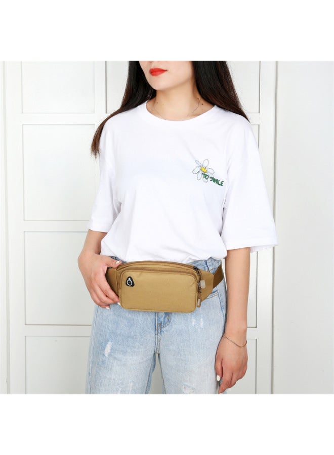 Generic Oxford Cloth Outdoor Sports Mobile Phone Waist Bag Work Wear-resistant Construction Site Men's Waterproof 2024 Crossbody Women's New-Color:Khaki - Image 3