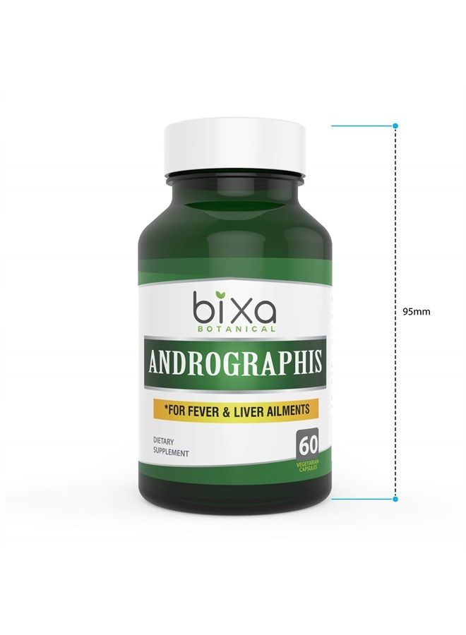bixa BOTANICAL Andrographis Extract 20% Andrographolide 60 Veg Capsules (450mg) | Natural Liver Tonic (Kalmegh Extract) | Herbal Supplement for Healthy Immunity - Image 3