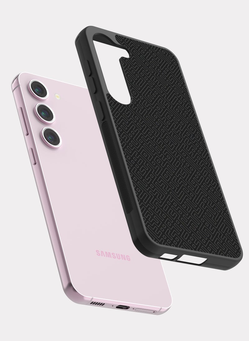 PXLAAT Samsung Galaxy S23 case cover Black Pattern - Image 2