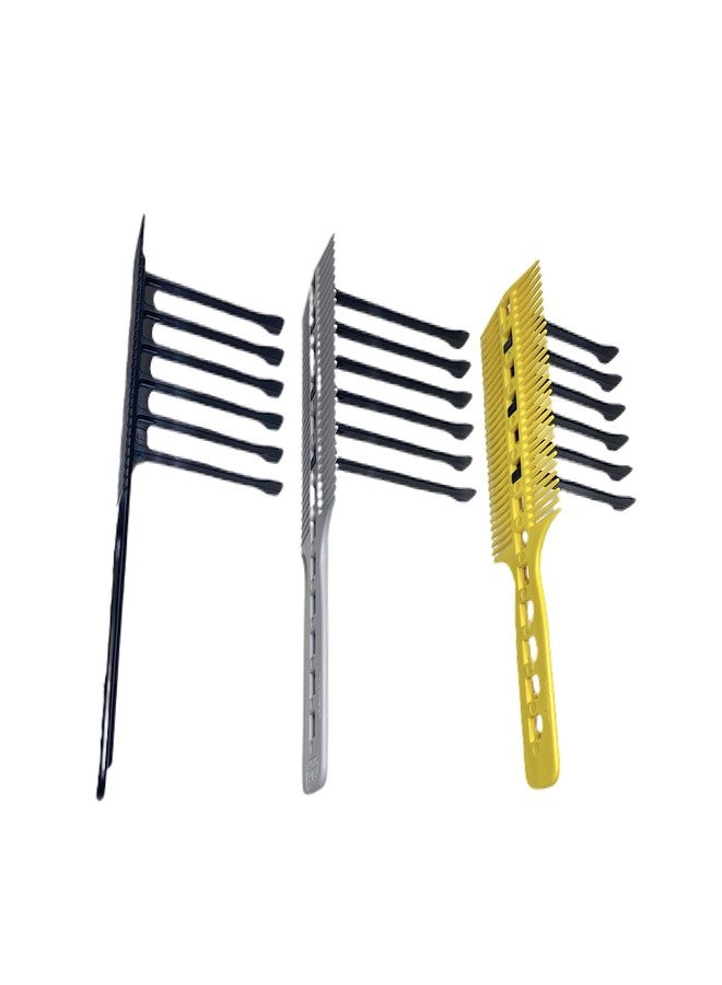 CombPal Scissor Clipper Over Comb - Barber Hair Cutting Tool with Jumbo Guide for DIY Home Haircuts (Black) - Image 5