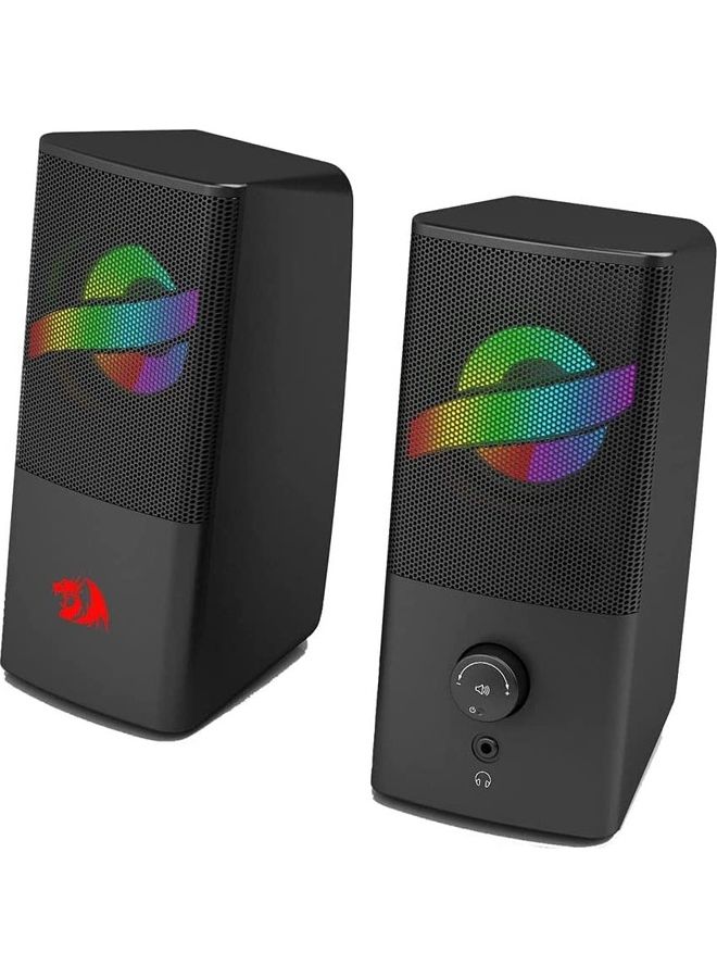 ريدراجون مكبر صوت Redragon GS530 Air للألعاب - إضاءة خلفية RGB - تشغيل الطاقة وإيقافها / التحكم في مستوى الصوت - USB + 3.5 ملم - Image 2
