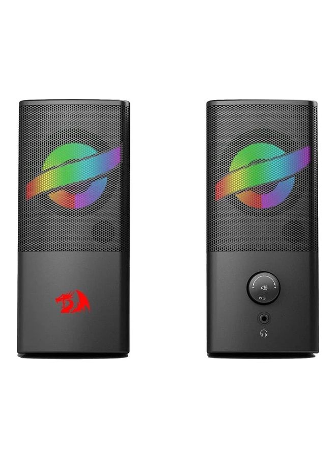 ريدراجون مكبر صوت Redragon GS530 Air للألعاب - إضاءة خلفية RGB - تشغيل الطاقة وإيقافها / التحكم في مستوى الصوت - USB + 3.5 ملم - Image 1