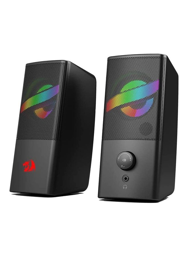 ريدراجون مكبر صوت Redragon GS530 Air للألعاب - إضاءة خلفية RGB - تشغيل الطاقة وإيقافها / التحكم في مستوى الصوت - USB + 3.5 ملم - Image 3