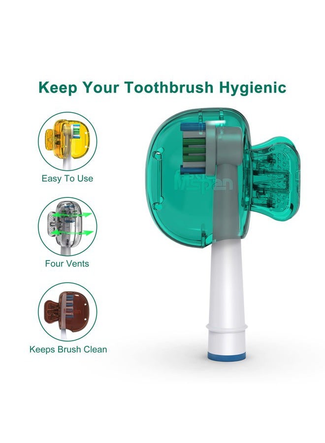 Mspan Toothbrush Protector Travel Cover: Brush Head Cap Cute Clip Case Bulk Guard - Oral Care Accessories Pod for Kids Adults - Image 3