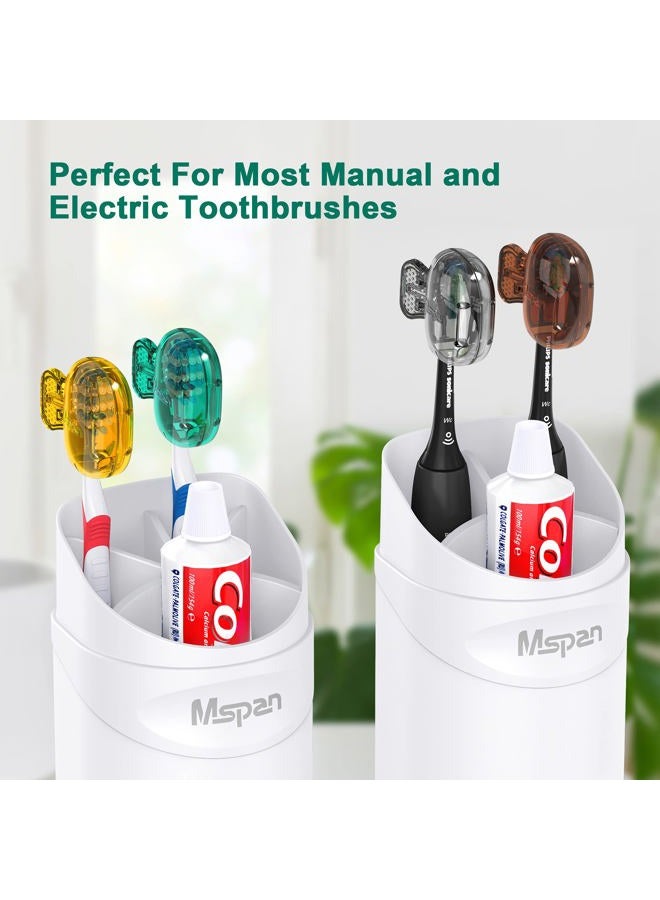Mspan Toothbrush Protector Travel Cover: Brush Head Cap Cute Clip Case Bulk Guard - Oral Care Accessories Pod for Kids Adults - Image 4