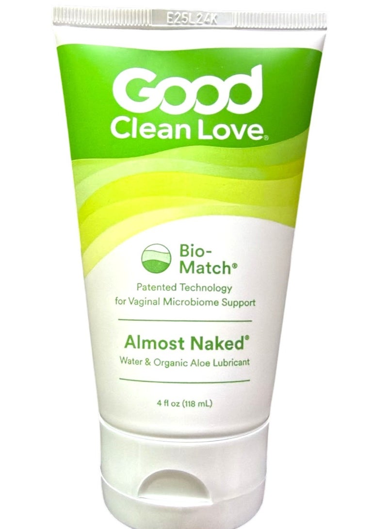 Good Clean Love Almost Naked Water-Based Lube, Personal Lubricant with Organic Aloe Vera, Safe for Adult Toys & Condoms, pH-Balanced, Clean Intimate Wellness Gel for Men & Women, 4 Oz (2-Pack) Packaging May Vary - Image 2