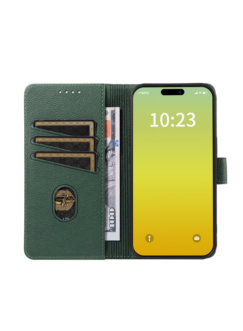 general iPhone 15/15 Plus/15 Pro/15 Pro Max Case PU Leather Wrist Strap Wallet Case Card Holder Shockproof Flip Cover  - Image 2