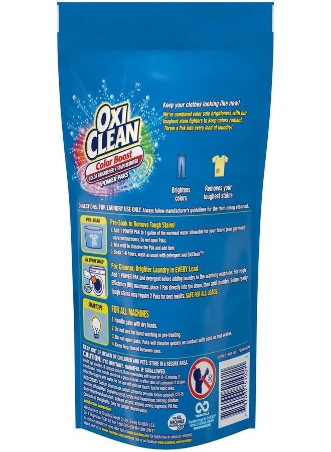 OxiClean Color Boost Color Brightener plus Stain Remover Power Paks, 18 Count (Packaging may vary) - Image 2