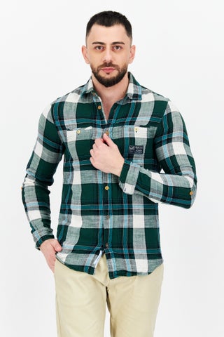Men Regular Fit Plaid Long Sleeves Casual Shirts, Green - pzsku/ZADD359C2A451CF058E2EZ/45/1746219326/9de4044c-87d7-414e-8010-c10f3e391472