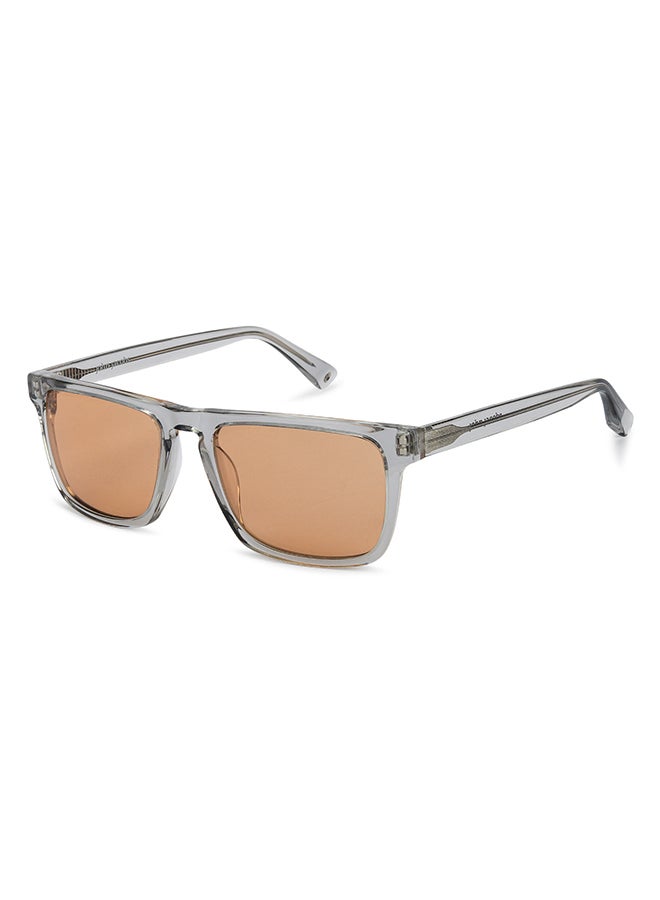 John Jacobs Unisex JJ Tints Full Rim Rectangular Frame Polarized & UV Protected Sunglasses JJ S12956 - 54mm - Transparent - Image 2