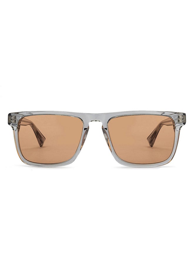 John Jacobs Unisex JJ Tints Full Rim Rectangular Frame Polarized & UV Protected Sunglasses JJ S12956 - 54mm - Transparent - Image 1