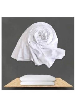 FULL JOY Ihram 2-Piece Hajj And Umrah Religious Cloth For Men , White  - Image 3