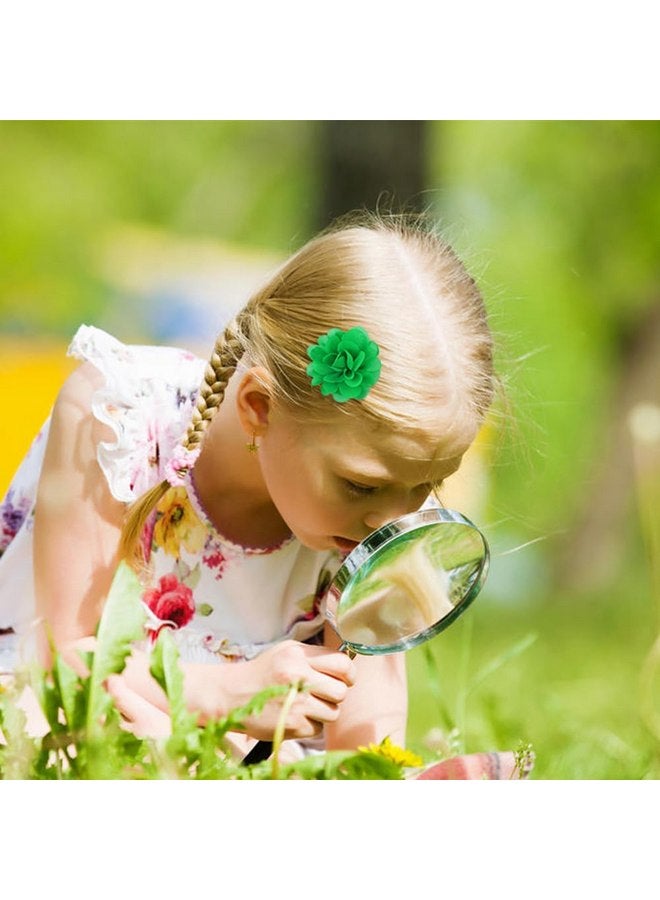 Cinaci 40 Pieces 5cm/2" Solid Chiffon Flower Hair Clips Barrettes Non Slip Floral Hair Pins Accessories for Baby Girls Toddlers Kids Teens - Image 2