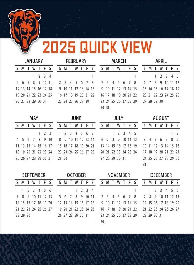 Turner Licensing Turner Sports Chicago Bears 2025 Box Calendar (25998053033) - Image 4