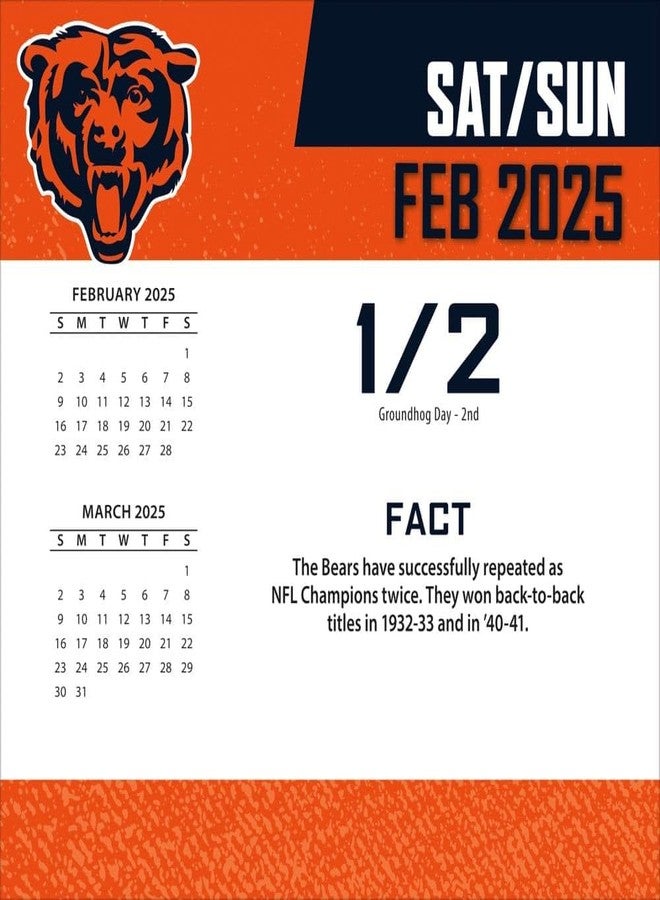 Turner Licensing Turner Sports Chicago Bears 2025 Box Calendar (25998053033) - Image 3