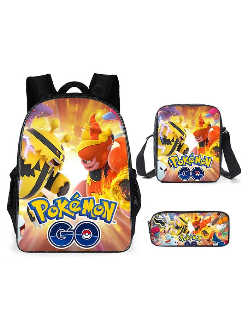 general 3-Piece Pokemon 3D Print Backpack Set - Image 1