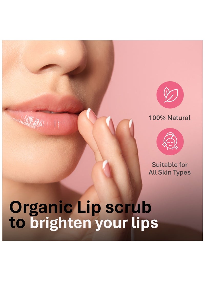Hair Energy Hair Energy - Magic Pink Lips - Sugar Lip Polisher | Organic Lip Scrub to Lighten & Brighten Dark Lips | Hydrating & Exfoliating | Ideal for All Skin Types | 30gms  - Image 2