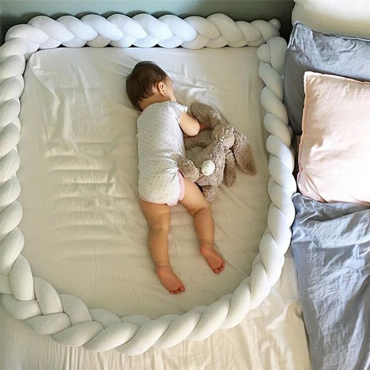 Nordic Knotted Ball Pillow – Plush Solid Color Crib Twist Decoration for Kids - Image 2