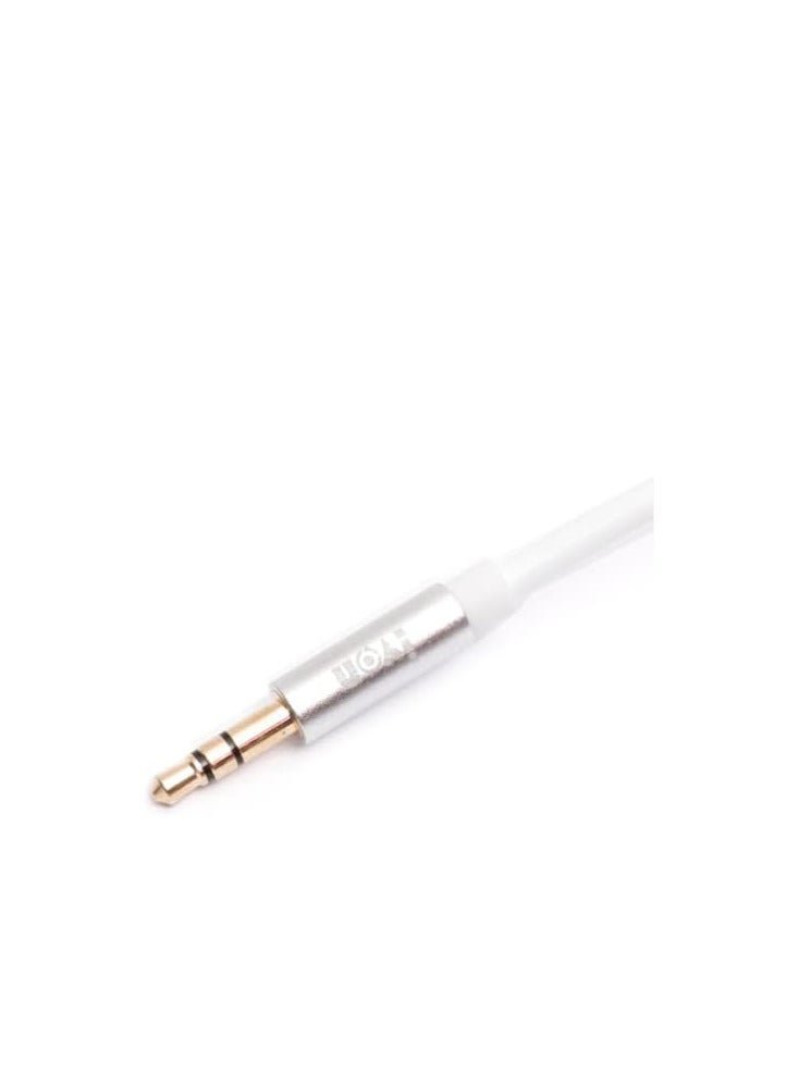 Ivon kx2114 aux audio cable - white - Image 1
