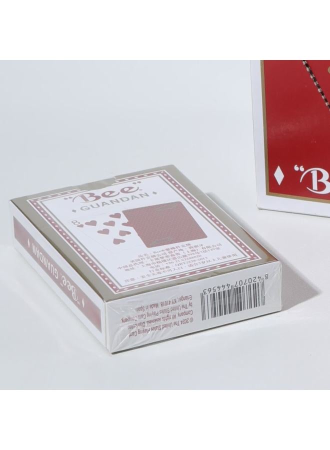 Bee Playing Cards Red 2-pack For Card Games And Guandan Entertainment - Image 4