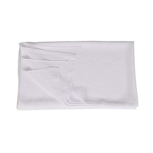 Yeieeo Chiffon Wrap Head Scarf Premium Solid Color Scarf for Women (White) - Image 5
