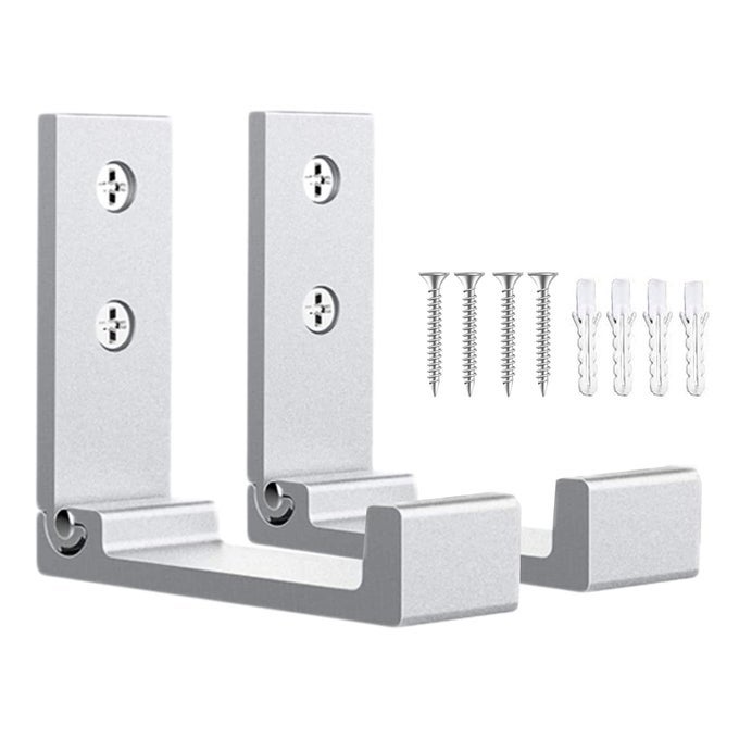 FOLDING WALL HOOKS 2PCS FOLDABLE HOOKS BEARING LOAD 33LB15KG WALL MOUNTED HEAVY DUTY NO RUST ALUMINUM ALLOY FOLDING COAT HOOKS FOR HANGING COAT BAGS HAT BACKPACK SILVER